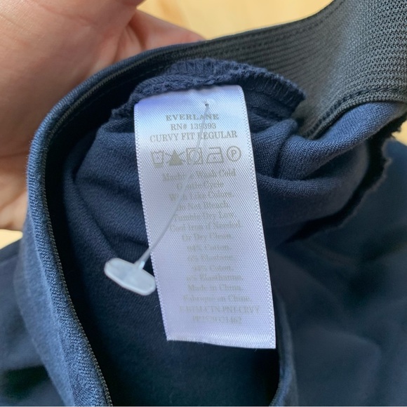 Everlane Blue Curvy Fit Slim Leg Trouser Pants - Picture 5 of 9